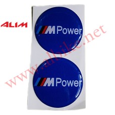 Sticker Damla Yuvarlak 2'li M Power (5*5)