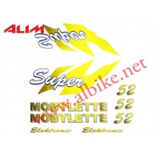Mobylette Yazı Seti Süper 52 Ym 2000 - 2006 - Sarı 